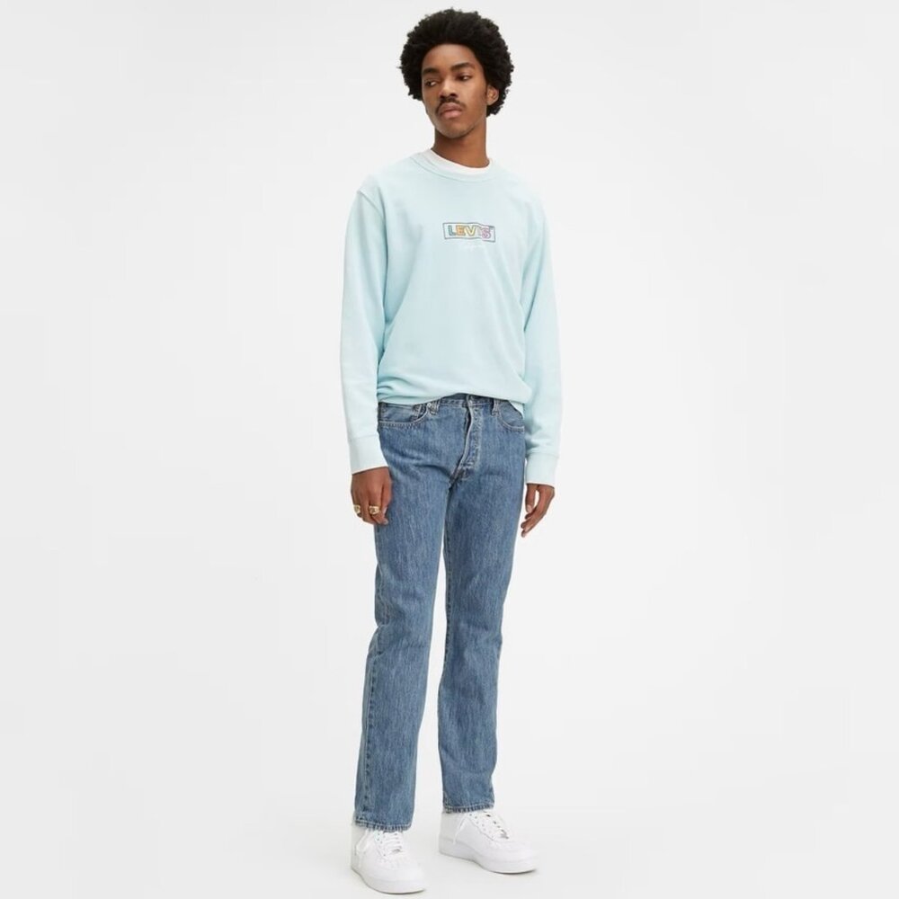 EUC Men's LEVI'S® 501™ Original Fit Straight Leg Button Fly Jeans | Size 35 X 30